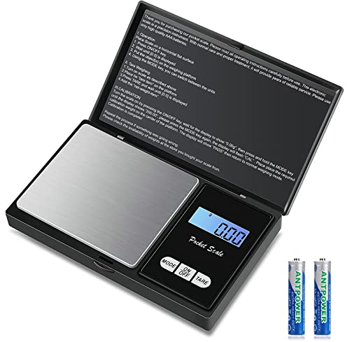 Balance de Precision 500g/0.01g, Balance de Poche avec Écran LCD Rétroéclairé（7 Unités）Petit Balance de Bijoux Balance de Cuisine de Haute Précision, Balance Numérique avec Fonction de Tare