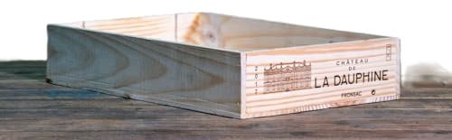 6 bottle Shallow size - Wooden Wine Box Crate for Vintage Shabby Chic Home Storage - SSF