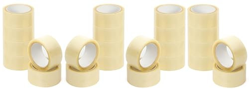 Precinto embalar transparente adhesivo fixo tape ancho en rollo de 48 mm x 66 m, extrafuerte y resistente, ideal para cajas de carton mudanza, packing, empaquetar y paqueteria. (Pack 12 rollos)
