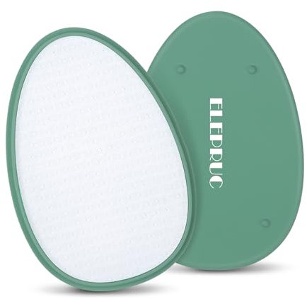 Nano Glas Hornhautentferner, ELEPRUC Hochwirksame Hornhautfeile, Professionelle Hornhauthobel für samtweiche Füsse, Fußpflege Set Zur Hornhautentfernung, Grün Nano Glass Callus Remover
