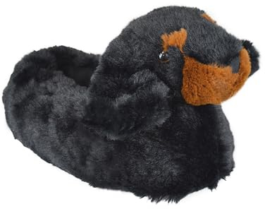 A2Z Ladies Slipper 3D Animal Dachshund Novelty Warm Winter Soft Comfy - SLPR LDS AZ32048 Dachshund 7/8 UK