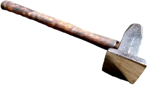3lb Blacksmith Flatter Hammer – Heavy-Duty Forging Hammer for Anvil & Metal Work | Precision Bladesmith & Farrier Tool for Knife Making, Iron Shaping, and DIY Forge Projects