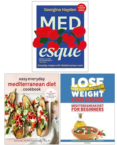 MEDesque Everyday Recipes with Mediterranean Roots, Easy Everyday Mediterranean Diet Cookbook & Mediterranean Diet For Beginners 3 Books Collection Set