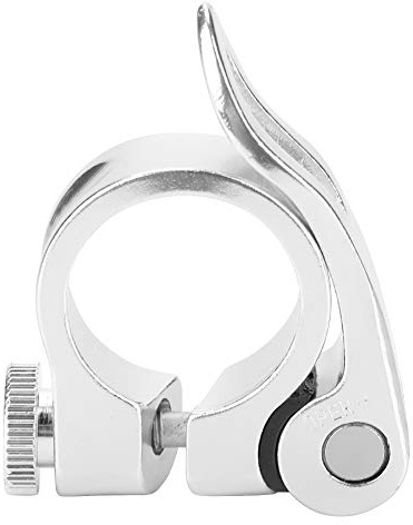Keenso Cykelsadelklämma, snabb frigöring av aluminiumlegering cykel sadelklämma sadelklämma sadelklämma för cykelsäte (Silver)