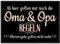 PR Print Royal Fußmatte mit Spruch - Oma & Opa Regeln - Fußabtreter als Geschenkidee für die Großeltern - rutschfest, 75 x 50 cm