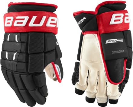 Bauer Guanti da hockey su ghiaccio S21 PRO SERIES Intermediate NAVY/ROSSO/WHITE13
