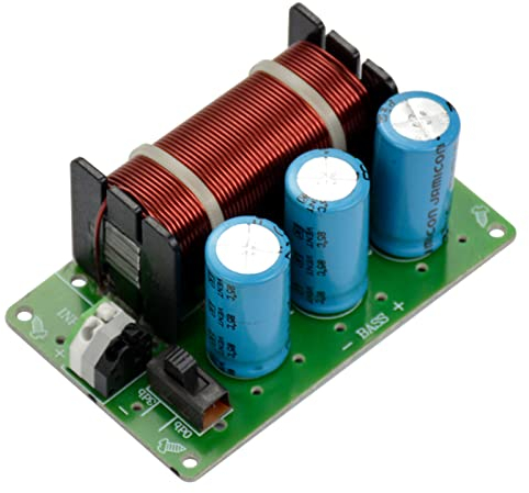 BuyWeek Filtri Crossover Audio Filtro Crossover per Altoparlanti, Subwoofer per Bassi da 200W 40Hz-400Hz a Canale Singolo