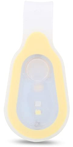 plplaaoo Clip on Flashlight,Running Light,Hands Free Clip on Torch,Silicone Night Cycling Safety Warning LED Flash Light Lamp for Camping Dog Walking Running Emergency Activities (Yellow)