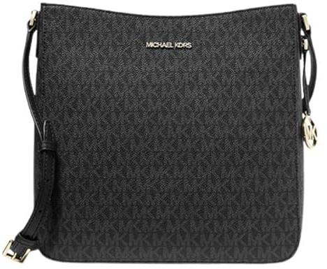 Michael Kors Jet Set Travel Umhängetasche, Messengertasche, Crossbody, Signature, Schwarz