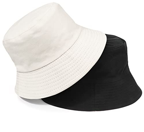 TAGVO Sombrero de Pescador para Hombre y Mujer Reversible, Señoras Gorro de Pescador Verano Protección Solar Gorra de Playa Al Aire Libre Plegable