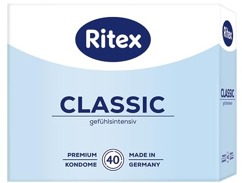 Ritex Classic Kondome - gefühlsintensiv für besonders intensives Empfinden, 40 Stück, Made in Germany (1er)