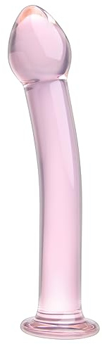 Sex Factory 6.88 Inch Pleasure Wand Dildo,Glass Dildo Adult Toys Vaginal G-spot Anal Play for Men Women Couples Beginners