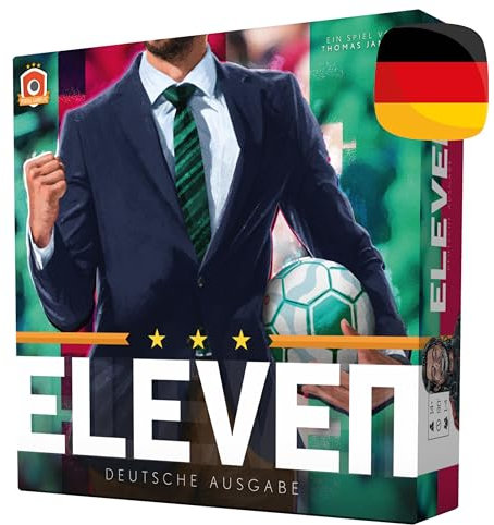 Portal Games - Eleven | Deutsche Version | Brettspiel | 1-4 Spieler | 60 bis 120 Minuten | Ab 14 Jahren | Strategisches Fußballspiel | Sportspiel
