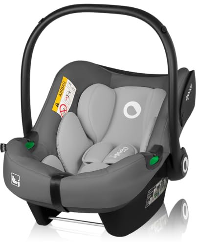 LIONELO LEMMY i-Size Baby Autositz 40-87 cm, Babyschale Gruppe 0+, Rückwärtsgerichtete Montage, 3-Punkt-Sicherheitsgurt Seitenschutz, Sitzeinlage Dri-Seat