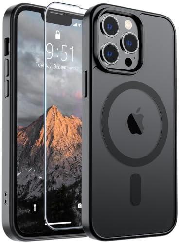 SUPFINE Magnetic for iPhone 13 Pro Max Case Black