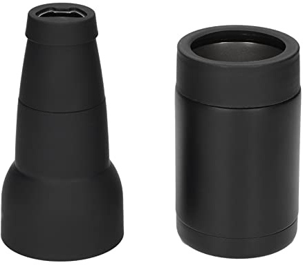Aislamiento Al Vacío Lata de Tanque de Aislamiento de Acero Inoxidable de Doble Pared con Abridor de Botellas, que Incluye Aislamiento Térmico contra el Frío y Cubierta de (BLACK)