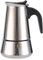 Crevyteg Italienischer Kaffeekocher, Espressokocher Induktion, Espressomaschine Induction aus Edelstahl, 6 Tassen/300 ml Moka-Kanne Kaffeebereiter, Esspressokaffeemaschine Klein für Induktion