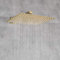 Rururug Gold Polish 8/10/12 Quadratischer Regenduschkopf Badezimmer Ultradünner Regenduschkopf mit Duscharm Wasserhahn Zubehör Wand-10 Zoll