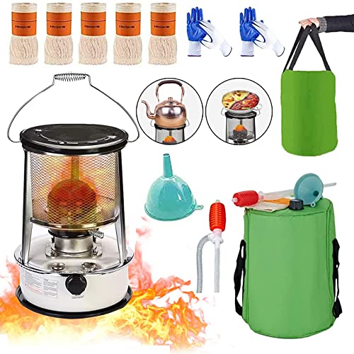 RAFCAR 6L large petroleum stove for interiors,portable mobile heating without electricity inside for indoor tent heating camping camping, burning time 24-30 hours