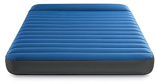 Intex TrueAire Camping Matratze für 2 Personen mit Kopfkissen (152x203x22 cm) max. 272 KG – Gästebett aufblasbares Bett Luftbett mit USB Elektropumpe, Fiber-Tech-Technologie