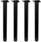 Jahof Tischbeine Metall Höhenverstellbar für Schreibtisch, Esstisch, Vierkant-Profil 50x50mm, 4 Stück (Schwarz, 70 cm)