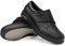 GYCF Chaussures Cuir,Hommes Chaussures Marche Diabète,Arthrite œdèmes Pieds Gonflés Chaussures Ajustables pour Personnes Âgées Chaussures de Bandage Pantoufles,Noir,43.5EU