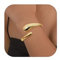 Kakonia Gold Armband für Damen - 14K Vergoldet Charm Armband, Öffnen Wasserfest Chunky Armreifen, Verdrehte Goldener Schmuck - Stil 2