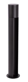 LUXULA Wegeleuchte Außen mit Bodenplatte und Erdspieß, GU10 Fassung, Aluminium, 60cm Höhe - LED Außenleuchte IP44 Pollerleuchte Garten Terrasse