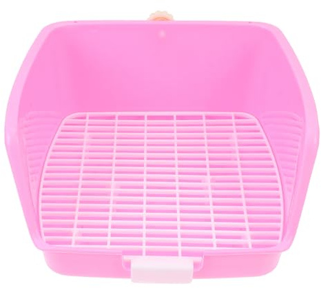 GALPADA Lettiera per Animali Domestici in Plastica Resistente Rete Filtrante Antiossidante per Conigli, Cincillà e Piccoli Roditori, Toilette Igienica per Addestramento in Casa, Colore