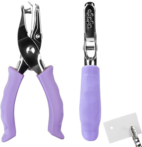 CEJAS 1 Pieza Perforadora De Un Solo Orificio, Perforadora Papel 1 Agujero 6mm, Capacidad para 10 Hojas, Perforadora Manual Punzón, Para Oficina, Escuela, Tarjetas Artesanal