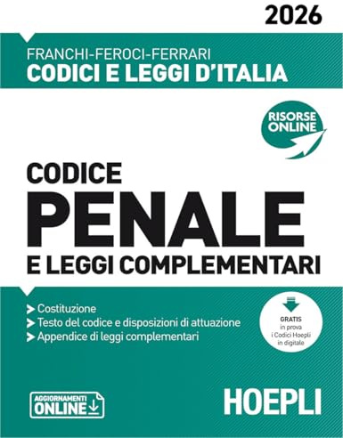 Codice penale e leggi complementari 2026. Nuova ediz.