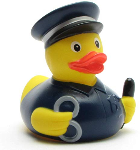 Anatra da bagno poliziotto I polizia I Duckshop I L 8,5 cm