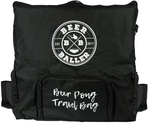 BEEERBALLER® Beer Pong Tisch Tasche - Die Tragetasche für deinen Bierpong Tisch! | Rucksack oder Umhängetasche | Integriertes Kühlfach | Taschen für Bierpong Becher & Bier Pong Bälle