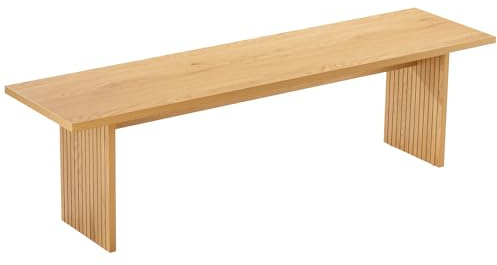 Happy Garden Banc en Bois Alma Style scandinave - Assise spacieuse pour 3 Personnes, Design élégant - Parfait pour Votre intérieur Moderne