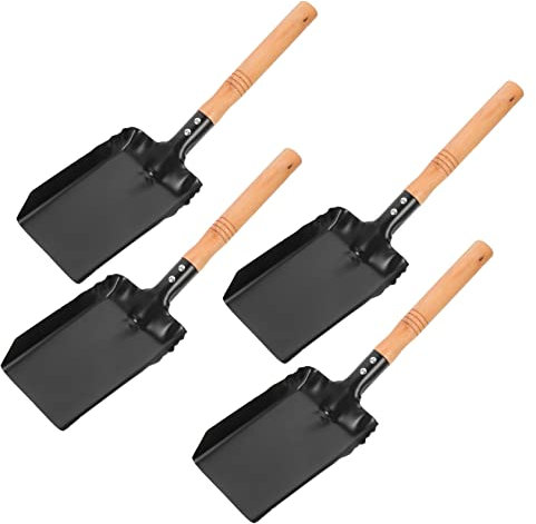 Mikinona 4 Palas Para Cenizas Palas Para Cenizas De Carbón Para Estufas De Casa Palas Para Cenizas De Carbón Para Barbacoa Palas De Hierro Hechas A Mano Fáciles De Limpiar