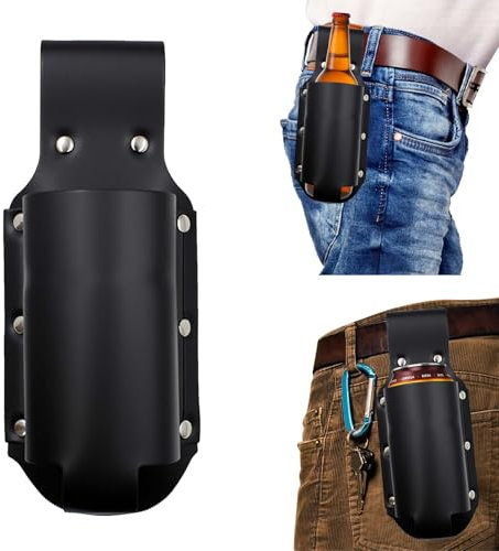 Beer Belt Beer Holder, Leather Bottle Holder Belt Beer Bottle Holder Beer Holster