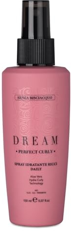 Dream, Spray Idratante Perfect Curly per Ricci Definiti, con Aloe Vera, per Capelli Ricci e Ondulati, 150 ml