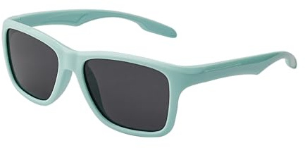 Lunettes de soleil polarisées pour enfants de 3 à 12 ans + porte-lunettes + pochette pour lunettes de soleil, vert