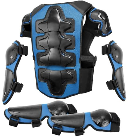 Équipement de Motocross pour de 8 à 14 Ans - Protection de Poitrine pour Adolescent - 5 pièces - Équipement de Dirtbike - Accessoires de Moto - Accessoires de Moto - Accessoires de vélo