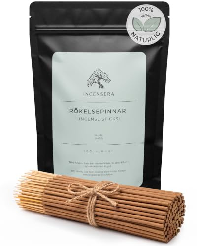 Incensera Vita Salvia Rökelsestickor, 100 Naturliga Naturliga, Långvariga