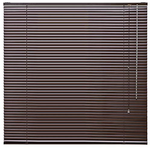 Alu Jalousie Aluminium Jalousette Klemmfix ohne Bohren Tür Fenster Rollo Lamellen Vorhang 10 Farben Breite 50 cm bis 240 cm Länge 130 cm 160 cm 220 cm Metall Klemmträger (50 x 160 cm Braun Mocca)