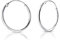 Sterling Silber 925 Ohrringe - Creolen Einhänger 25mm - Echtes Silber Ringe