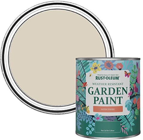 Rust-Oleum Beige Mould-Resistant Garden Paint In Satin Finish - Hessian 750ml