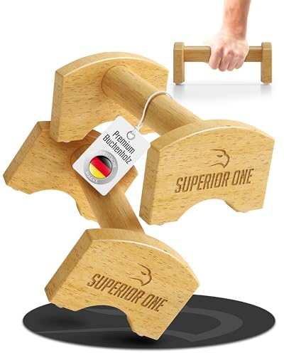 Up Grip Push Up Bar Liegestützgriffe aus Holz, Parallettes für zu Hause und Outdoor, Handstand-Barren, rutschfest, Calisthenics, gelenkschonend für Körpergewichtstraining