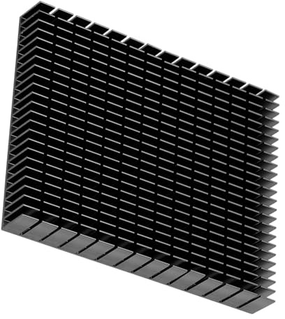 Dissipateur thermique en aluminium, 150 x 120 x 20 mm, radiateur de refroidissement pour carte PCB d'amplificateur de puissance CPU (noir)