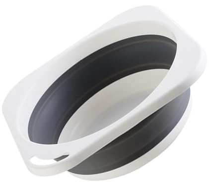 Gogogmee Bassine Pliable Multifonction Taille Moyenne Gris Pour Bébé Usage Domestique Lavage Mains Visage Et Linge Portable Camping Bain Pieds