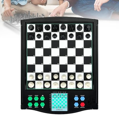 Juego De Ajedrez Electrónico Interactivo, Tablero De Ajedrez Electrónico con Pantalla Táctil, con Pantalla Inteligente, Más De 30 Niveles De Dificultad, Computadora De Ajedrez con IA, Sin Conexión