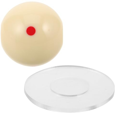 MOTHNUR Entraîneur de Coups de Billard Trou 16mm, Boule D'entraînement en Résine Solide, Aide la Visée pour Table de Billard, Accessoire de Snooker pour Entraînement à Domicile