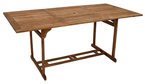 Gartentisch Akazie 90x180cm Holztisch Tisch Esstisch Gartenmöbel Balkon Terrasse
