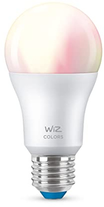 WiZ Colour [E27 Edison Screw] Smart Connected WiFi Light Bulb. 60W Colour and White Light, App Control for Home Indoor Lighting, Livingroom, Bedroom